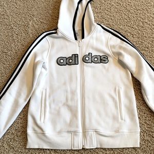 Adidas full zip hooded sweatshirt